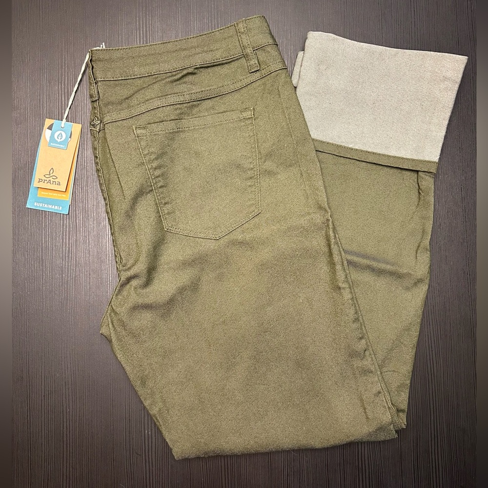 NWT Prana Women’s Kara Jeans in Cargo Green, size 18/36 (A3) - Picture 2 of 7